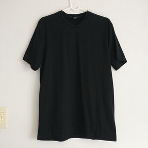 Reiss T Shirt Mens L Black Crew Neck Cotton Short Sleeve Classic Casual